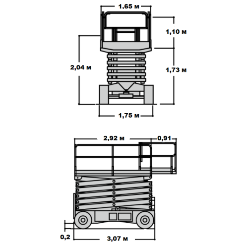 Ножничный подъёмник JLG M4069