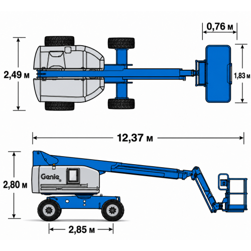 Телескопический подъёмник Genie S-85