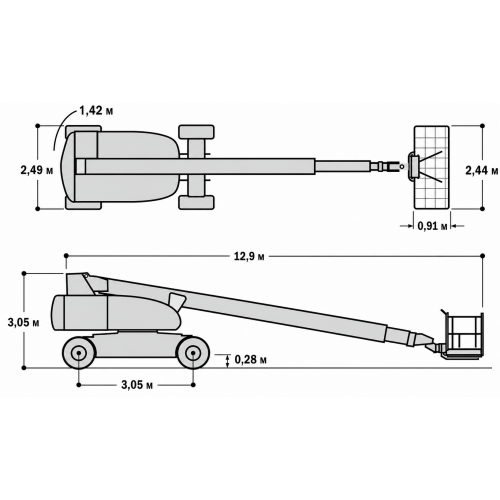 Телескопический подъёмник JLG 860 SJ
